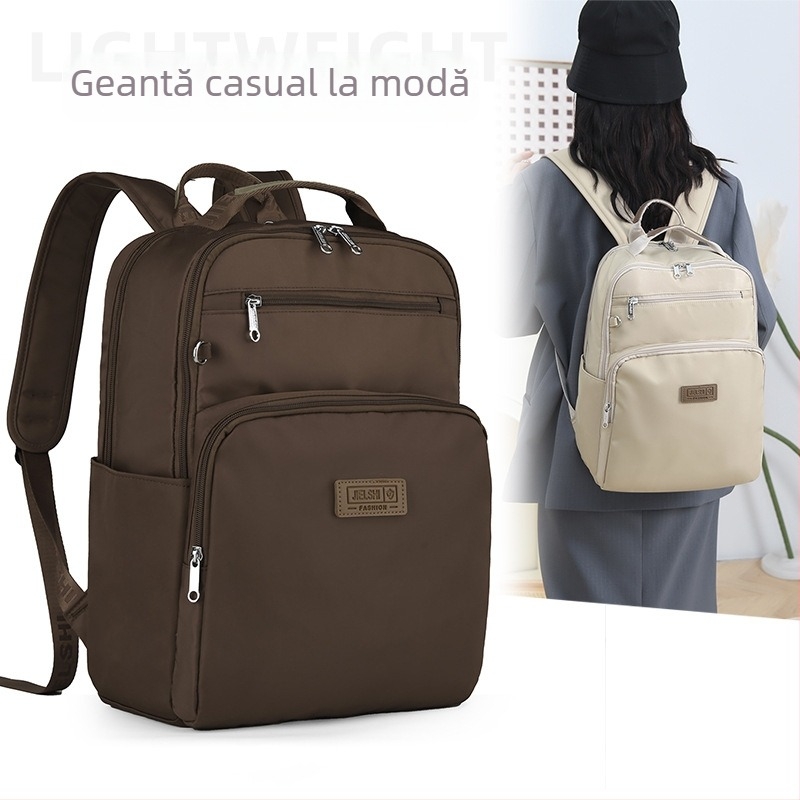 Rucsac cu stil urban simplu, material Oxford, fermoar de deschidere, buzunare interioare: buzunar cu fermoar, buzunar pentru telefon, buzunar pentru ID, potrivit pentru călătorii de agrement