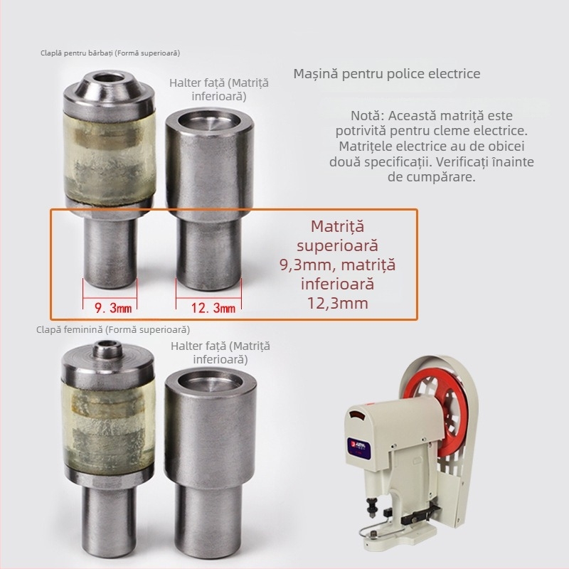 Formă pentru nasturi din rășină | Nasture cu găuri | Potrivit pentru cămăși, jachete, rucsaci | Brand: Nine Energy
