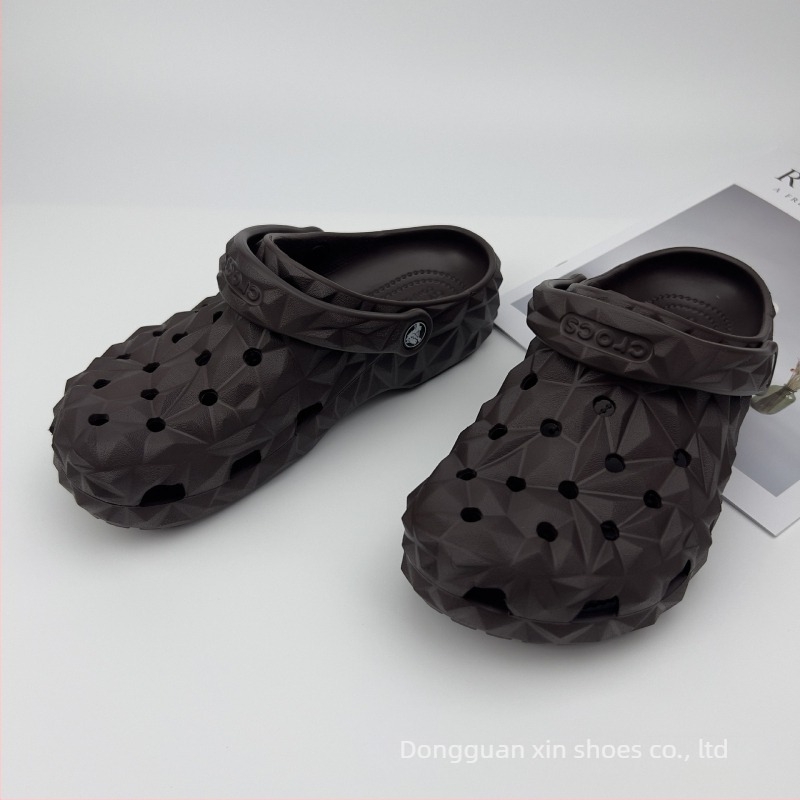 Sandale bărbați din EVA, respirante, impermeabile, antiderapante, talpă turnată prin injecție, partea superioară EVA, 1–3 cm înălțime toc, stil Leisure Crocs