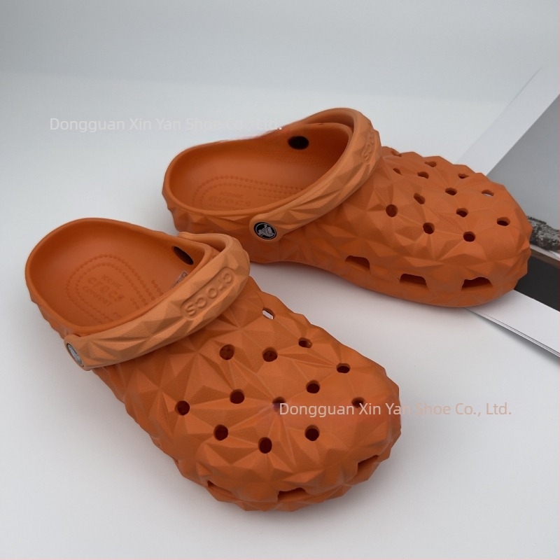 Sandale bărbați din EVA, respirante, impermeabile, antiderapante, talpă turnată prin injecție, partea superioară EVA, 1–3 cm înălțime toc, stil Leisure Crocs