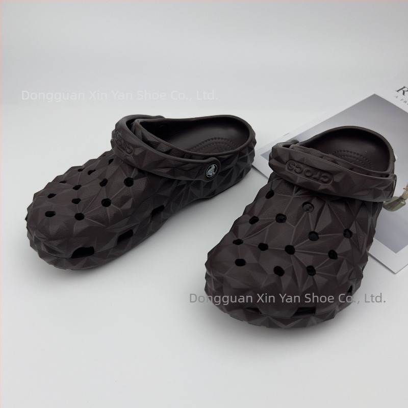 Sandale bărbați din EVA, respirante, impermeabile, antiderapante, talpă turnată prin injecție, partea superioară EVA, 1–3 cm înălțime toc, stil Leisure Crocs