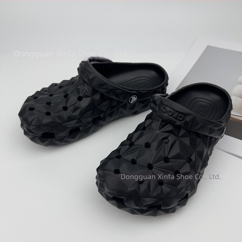 Sandale bărbați din EVA, respirante, impermeabile, antiderapante, talpă turnată prin injecție, partea superioară EVA, 1–3 cm înălțime toc, stil Leisure Crocs