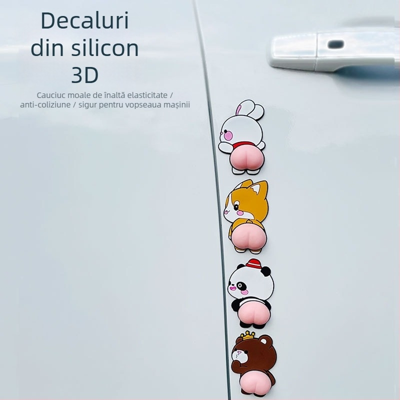 Bandă de protecție anti-coliziune pentru ușa mașinii, Caroyal, plastic, universală pentru toate modelele