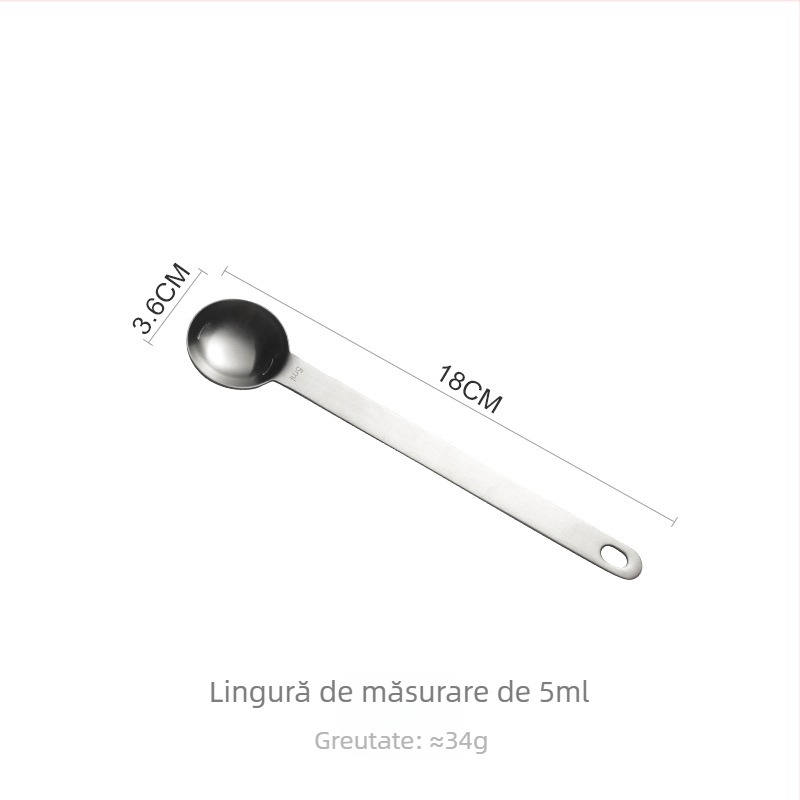 Lingură de măsurare pentru cofetărie din oțel inoxidabil 304, cu precizie în grame