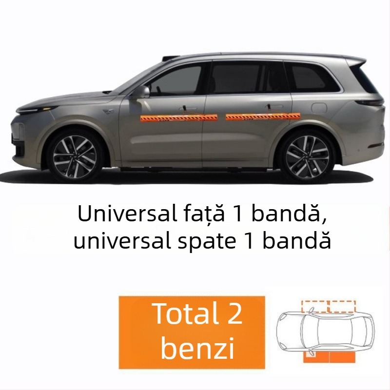 Bandă magnetică de protecție a ușii pentru automobil – protecție pentru panourile laterale, anti-zgârieturi și anti-coliziune, 85 cm