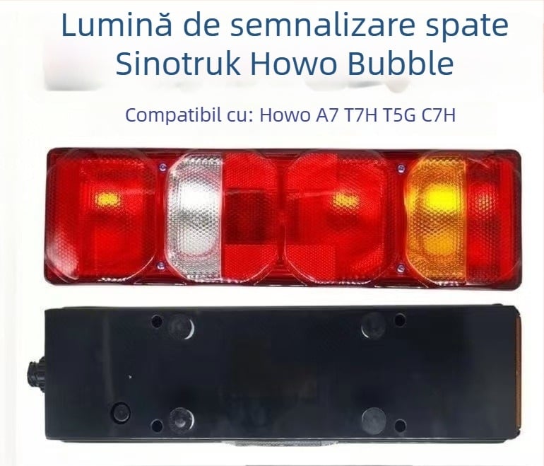 Far spate Howo A7 – LED 10W, 24V, carcasă din acrilic