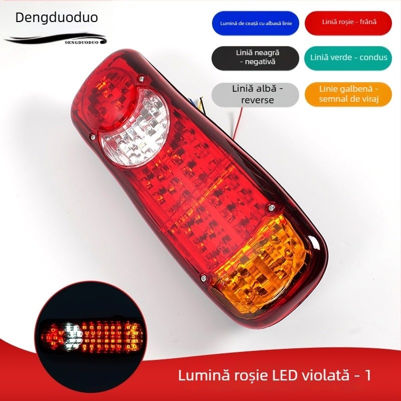 Lumină LED pentru semnalizare spate a camioanelor, 12-24V, sursă LED, 12500 lm
