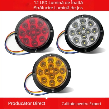 Lampa spate auto GK-HFL-12SMD, 1.2W, 12V, 80-100 lm, Piranha LED