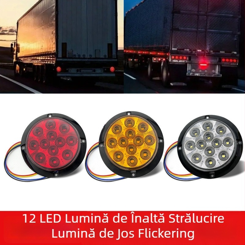 Lampa spate auto GK-HFL-12SMD, 1.2W, 12V, 80-100 lm, Piranha LED