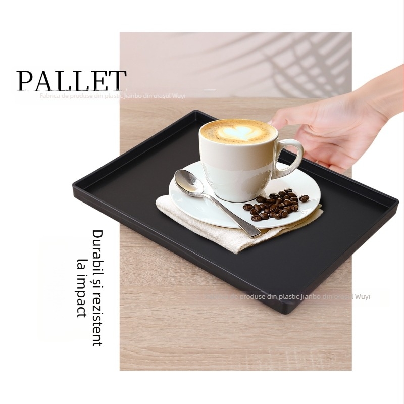 Tavă din plastic – dreptunghiulară, design modern și simplu, suprafață electroplată, potrivită pentru hoteluri și masă, imprimare logo disponibilă (Suprafață electroplată, Imprimare logo, Personalizare, Hoteluri & masă)
