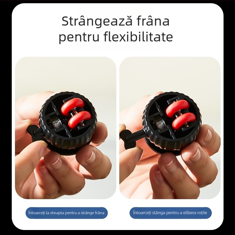 Roți universale pentru mobilier, din POM+ABS, rezistență la uzură