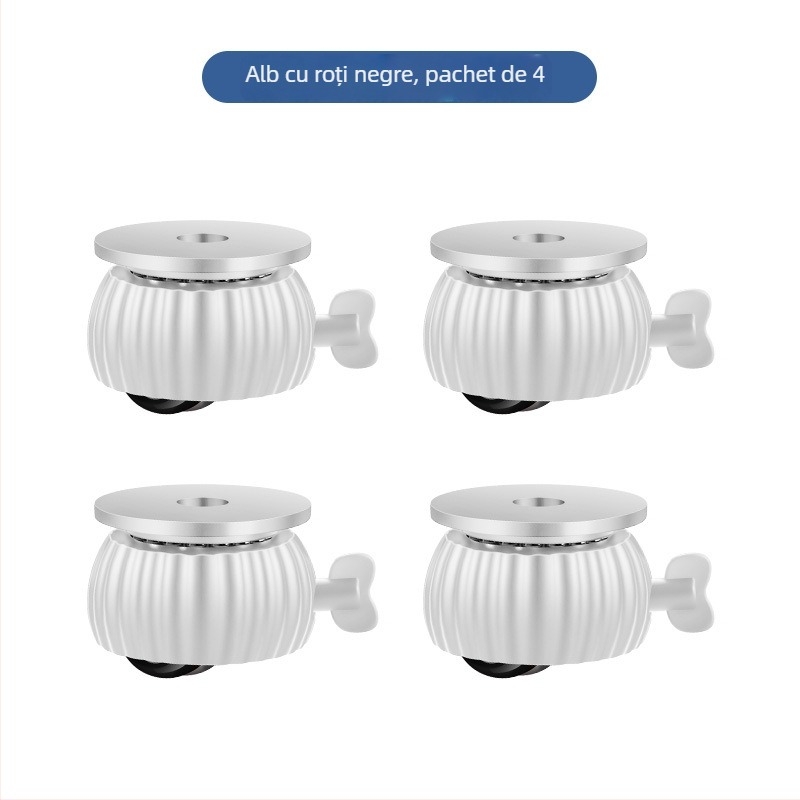 Roți universale pentru mobilier, din POM+ABS, rezistență la uzură