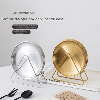 Disc pentru eliminarea oaselor din oțel inoxidabil 201 - formă rotundă, finisaj tras prin fir, imprimare logo, personalizare disponibilă