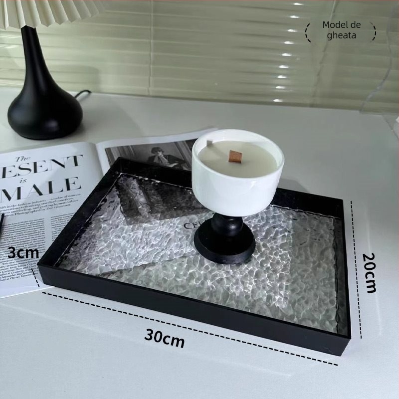 Tavă de depozitare din plastic pentru baie, pentru cosmetice, bijuterii și aromaterapie — Joeman, fabricație mecanizată, stil modern simplu, lansat în 2024.