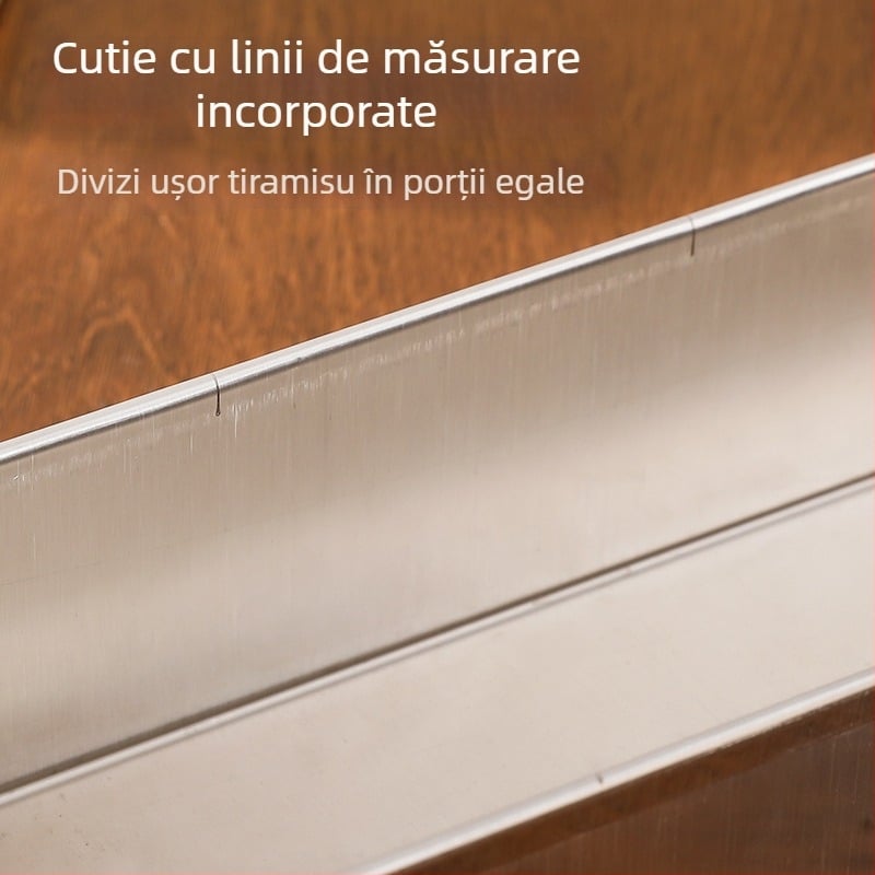 Huahuan matriță dreptunghiulară din oțel inoxidabil pentru tiramisu mousse cheesecake
