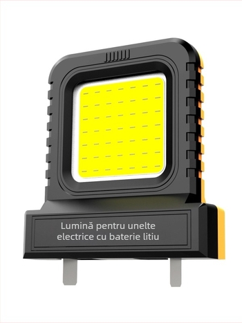 Lampă de camping cu LED, alimentare pe baterie, 21V, 10W, întrerupător cu apăsare din spate