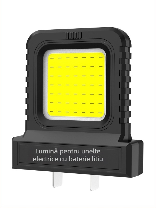 Lampă de camping cu LED, alimentare pe baterie, 21V, 10W, întrerupător cu apăsare din spate