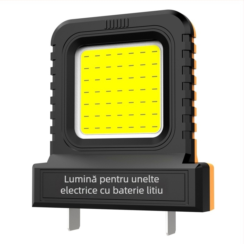 Lampă de camping cu LED, alimentare pe baterie, 21V, 10W, întrerupător cu apăsare din spate
