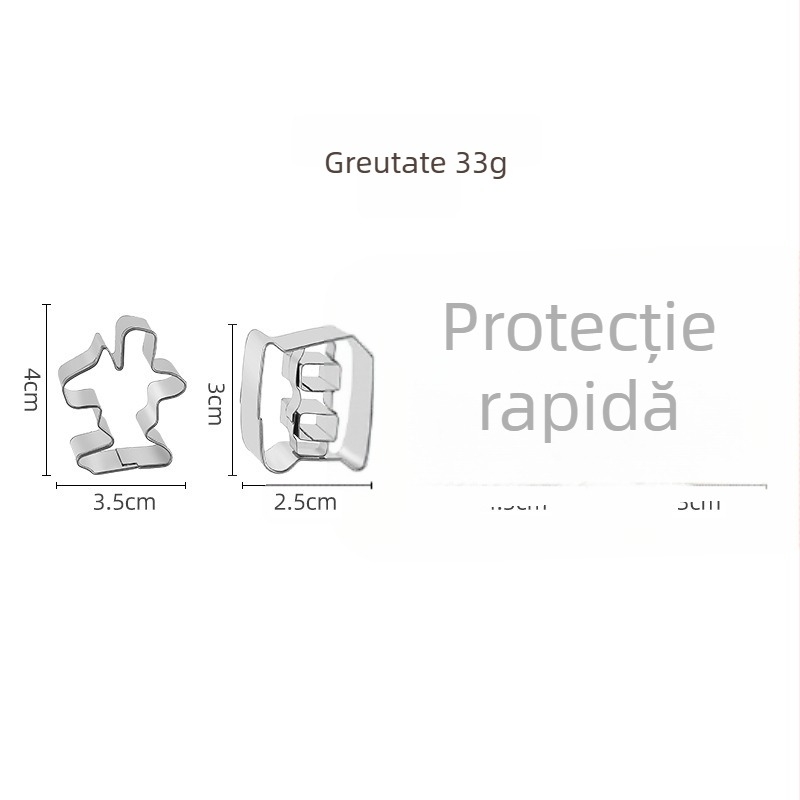 Formă de biscuiți Ollie pentru coacere, din oțel inoxidabil, formă neregulată