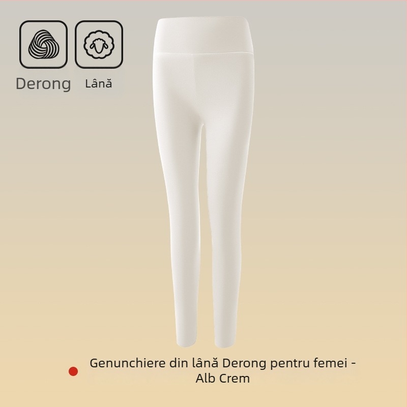 Pantaloni termici dama, anti-statice, cu protecții pentru genunchi, talie înaltă, strat dublu, grosime 251–300 g/m²