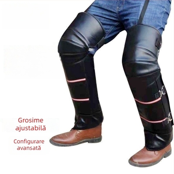 Protecții pentru genunchi pentru bicicletă electrică, încălzite, groase, rezistente la vânt, stil scurt (Brand: Other; Adulți; Primăvara 2022)