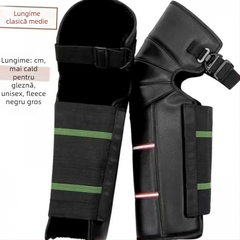 Protecții pentru genunchi pentru bicicletă electrică, încălzite, groase, rezistente la vânt, stil scurt (Brand: Other; Adulți; Primăvara 2022)