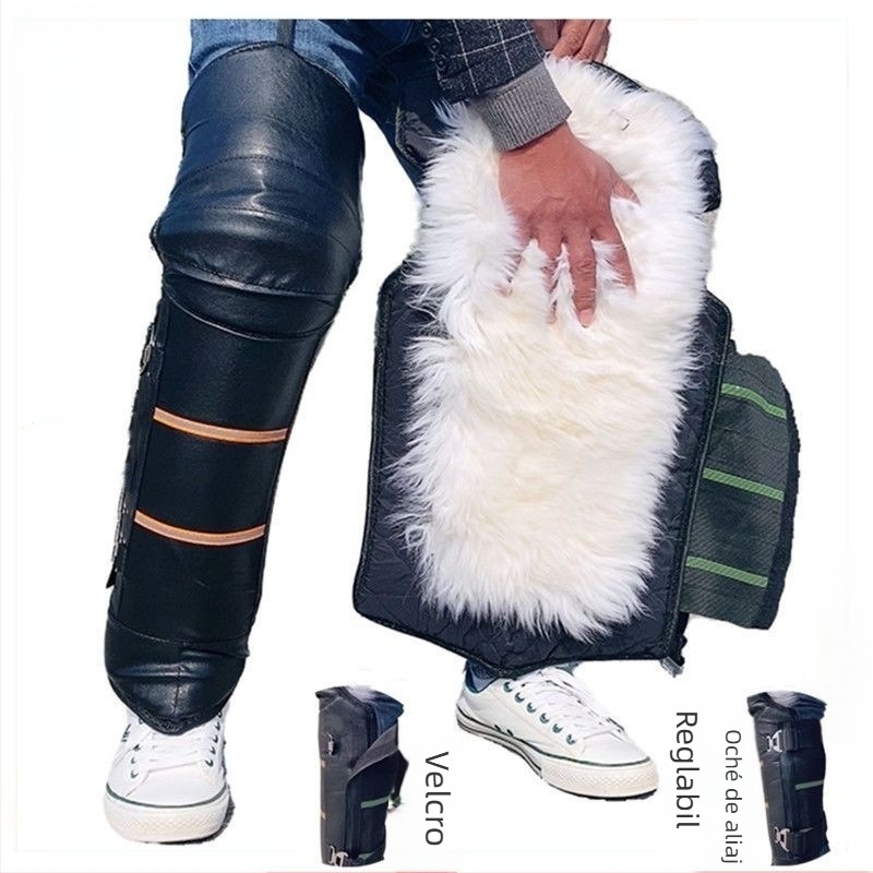 Protecții pentru genunchi pentru bicicletă electrică, încălzite, groase, rezistente la vânt, stil scurt (Brand: Other; Adulți; Primăvara 2022)