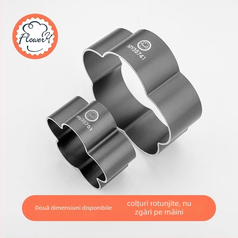 Formă de pâine cu formă de floare de prune, profil din aluminiu, antiaderentă, eliberare ușoară, design minimalist modern