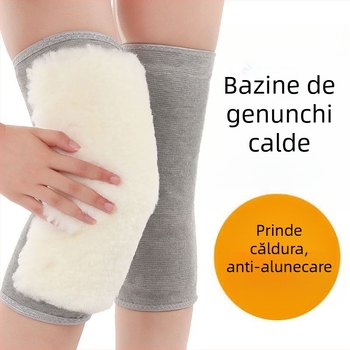 Genunchiere din lână cu cașmir – calde, rezistente la frig, suport pentru genunchi pentru persoane în vârstă