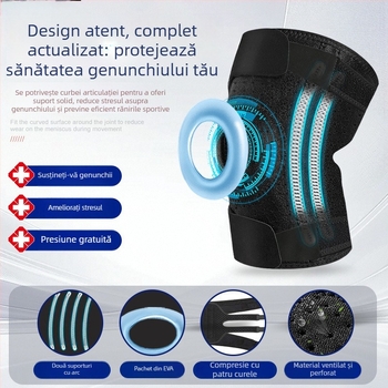 Genunchiere sportive cu protecție a meniscului, potrivire universală, material poliester — XUNHUAN; potrivite pentru fotbal și alergare