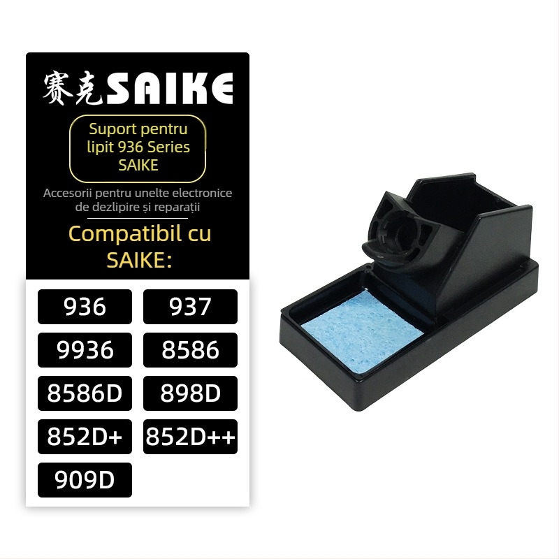 Saike suport din plastic pentru fier de lipit, multifuncțional, construcție din plastic