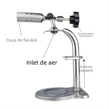 Foc de gaz de birou pentru sudură micro și grătar — compatibil cu gaz butan, încălzire, coacere și dezinfectare