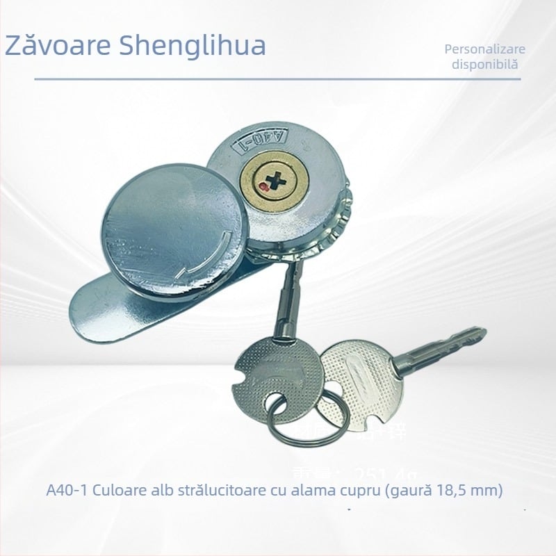  Lacăt mortise pentru dulapuri de distribuție electrice – aliaj de zinc, modele A40/A400; pentru cutii de distribuție, contoare și panouri; stil modern minimalist; personalizare disponibilă