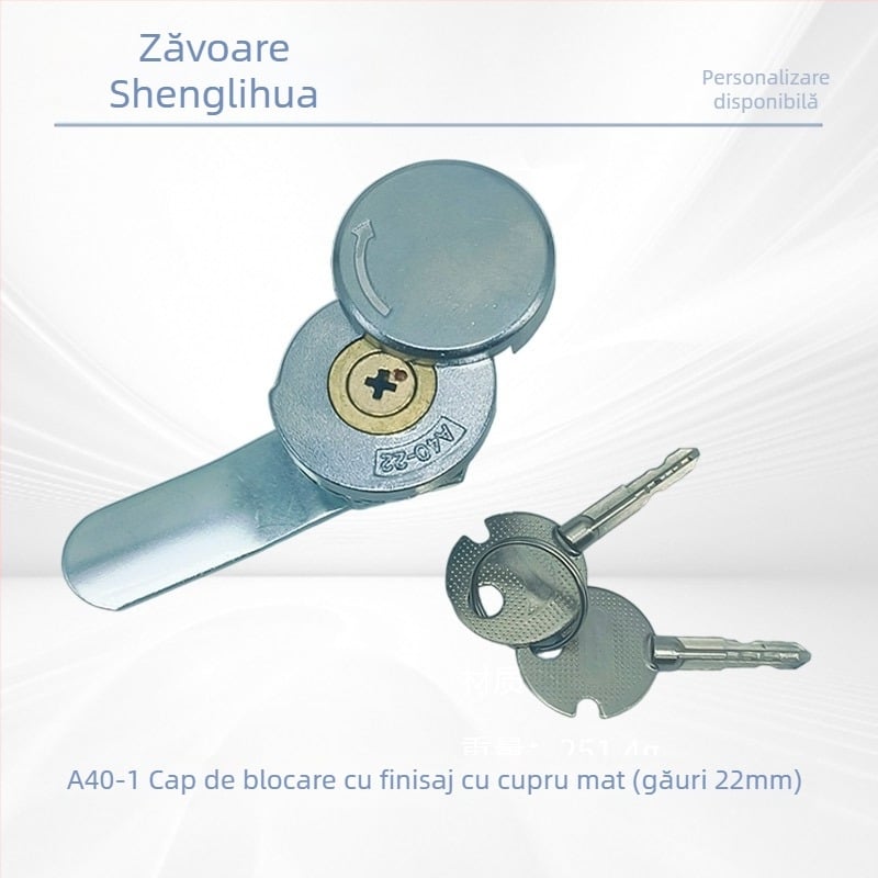  Lacăt mortise pentru dulapuri de distribuție electrice – aliaj de zinc, modele A40/A400; pentru cutii de distribuție, contoare și panouri; stil modern minimalist; personalizare disponibilă