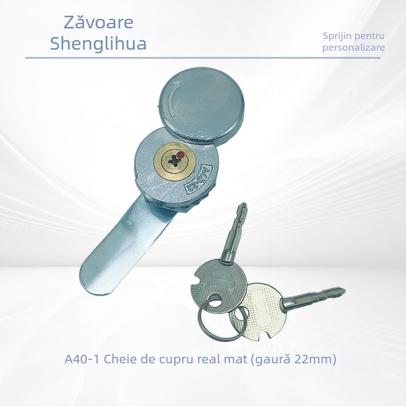  Lacăt mortise pentru dulapuri de distribuție electrice – aliaj de zinc, modele A40/A400; pentru cutii de distribuție, contoare și panouri; stil modern minimalist; personalizare disponibilă