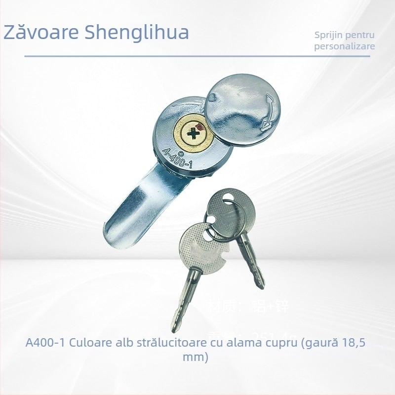  Lacăt mortise pentru dulapuri de distribuție electrice – aliaj de zinc, modele A40/A400; pentru cutii de distribuție, contoare și panouri; stil modern minimalist; personalizare disponibilă