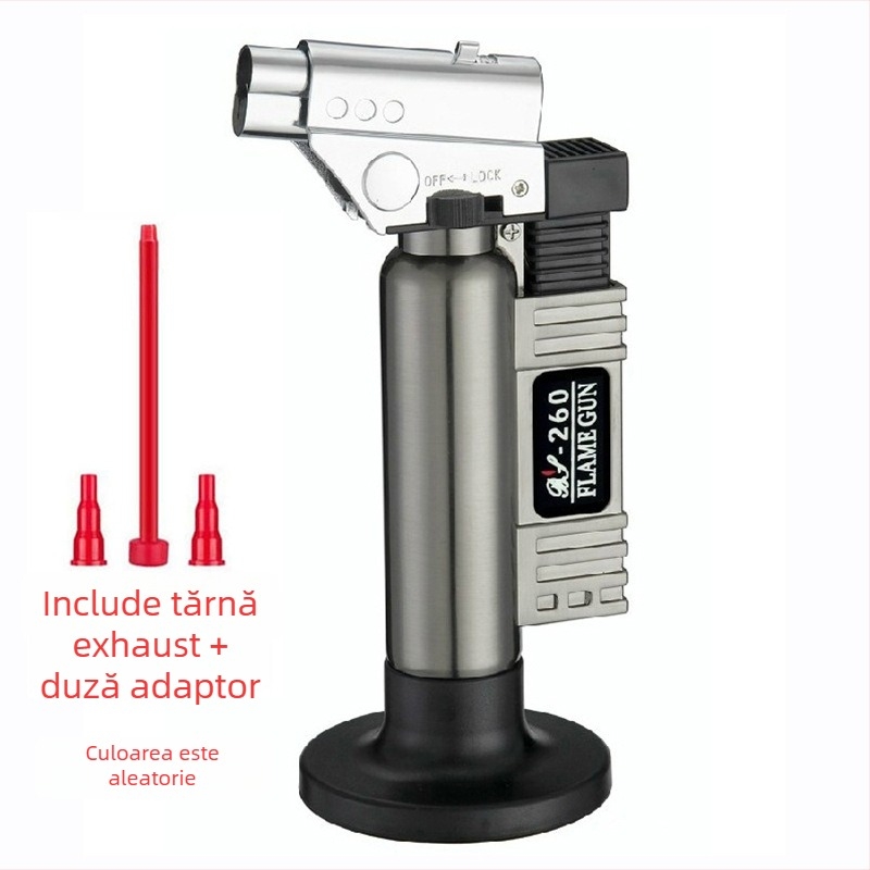 FS BS-260 torță cu butan, aprindere electronică, corp metalic, rezistent la vânt, sudură la temperaturi înalte pentru ochelari și aplicații dentare