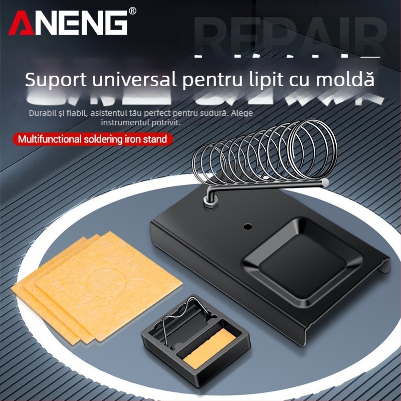 ANENG suport pentru fier de lipit, din metal, pătrat, fontă, fix