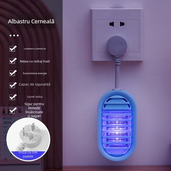Lampa inteligentă de omor al ţânţarilor şi muştelor pentru uz casnic şi în restaurante, 10V, 1W, şoc electric