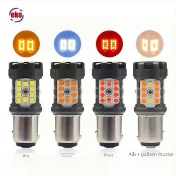 LED Lumină semnalizare T7B 1157/Bay15D cu funcții semnalizare, iluminare de zi, retrogradă și frână | 9-20V DC, 6500K, 3030SMD, 50.000h