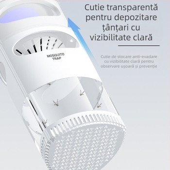  Lampă USB pentru ţânţari, capcana complet automată pentru uz casnic, lampă anti-ţânţari cu tehnologie de unde luminoase