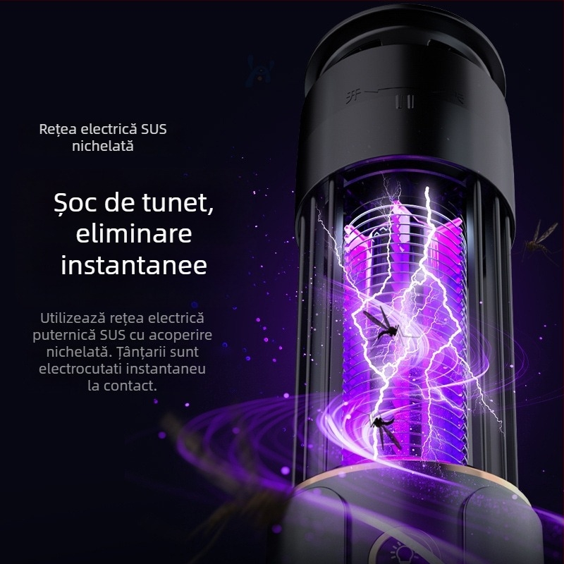 Lampă de ucis țânțari cu lumină UV, 2000V, 30W, model Mosquito killer lamp