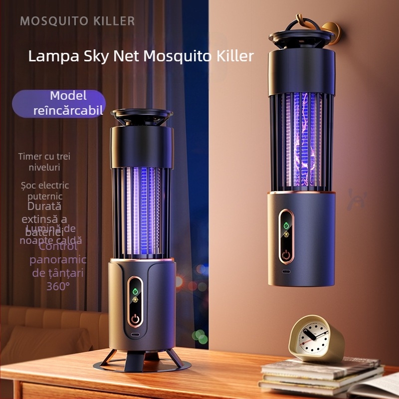 Lampă de ucis țânțari cu lumină UV, 2000V, 30W, model Mosquito killer lamp