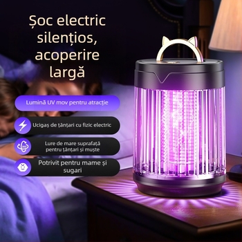 Lampă ucigașă de țânțari, lampă UV pentru exterior, baterie încorporată 1001–1600mAh, acoperire 21–30 m², autonomie 3–6 h, reglaj pe mai multe niveluri