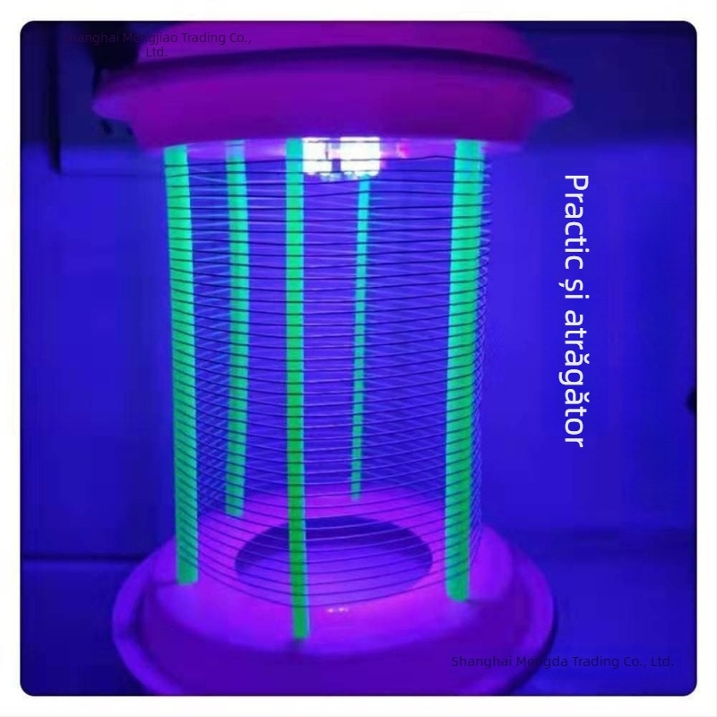 Lampă electrică pentru țânțari, LED, acoperire până la 10 m², șoc electric manual pentru omorârea țânțarilor, fără baterie încorporată