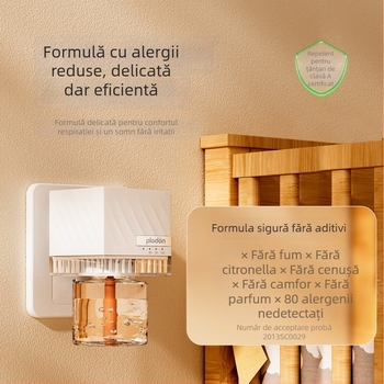 Lichid repelent electric pentru bebeluși și femei însărcinate, LED lampă pentru 11–20 m², lumină de noapte, fără baterie