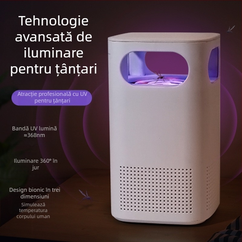 Lampă fotocatitalizatoare pentru țânțari | iluminare LED | sistem de aspirație | potrivită pentru spații până la 10 m² | carcasă PP