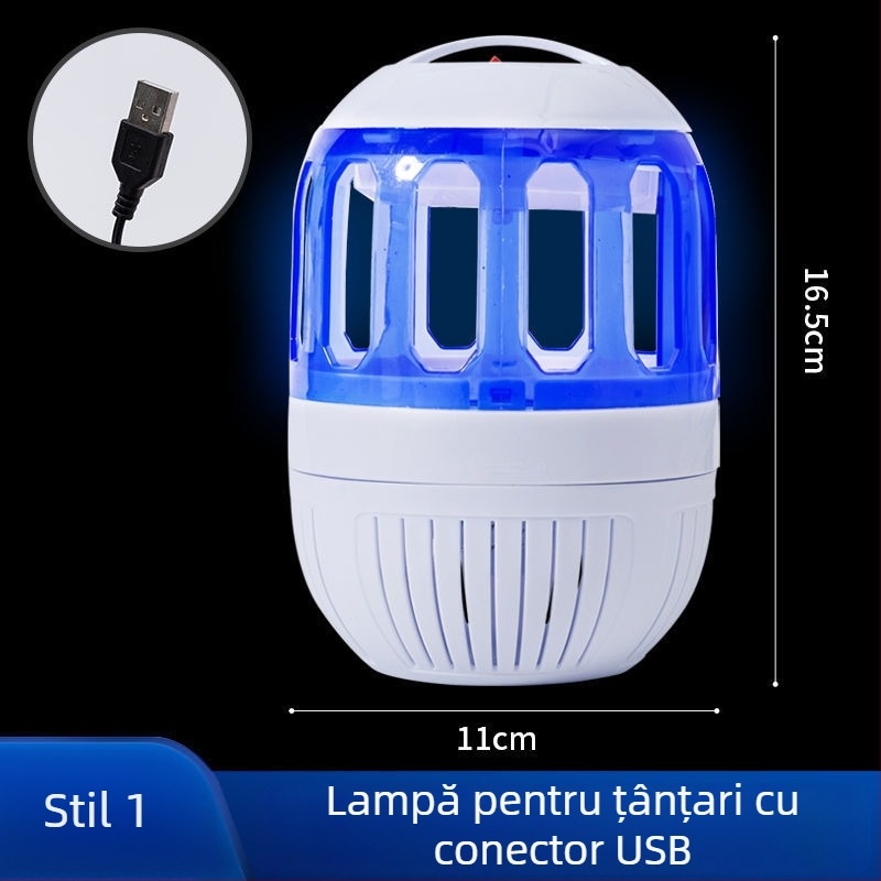 Lampă pentru omorârea țânțarilor pentru casă — acoperire 61 m², sursă de lumină: LED, baterie detașabilă, nereîncărcabilă, autonomie baterie peste 12 ore