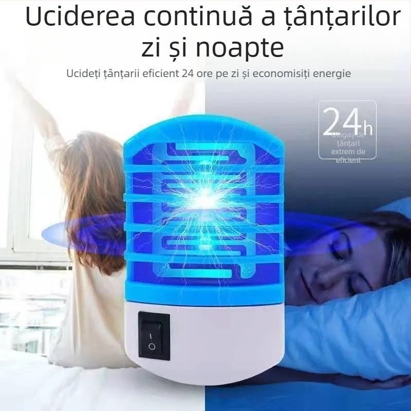 Lampa pentru țânțari – interior, conectată la priză, cu LED, 220V, personalizare disponibilă