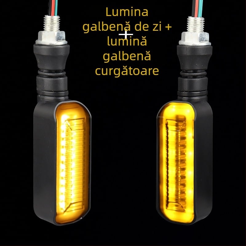 LED semnal de direcție pentru motocicletă electrică, mâner lung și semnalizare secvențială (ZXD-03, 2W, 12V, 4000, 10000h)
